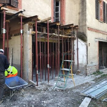 création d'ouverture dans mur porteur sur toulousaine à Toulouse, réalisée en 2022